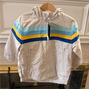 GAP Hooded Jacket with Blue and Yellow Stripes